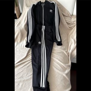 Adidas Black track suit